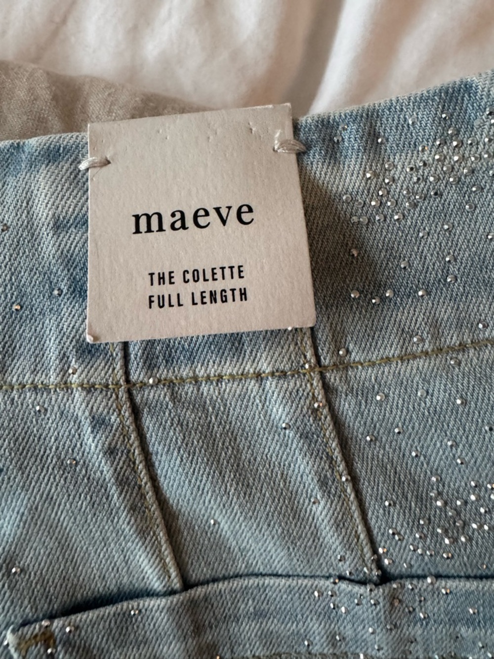 The Colette Rhinestone Full Length Wide Leg - Picture 7 of 8